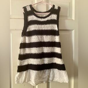 Abercrombie Kids Striped Knit Tank with Eyelet Hem